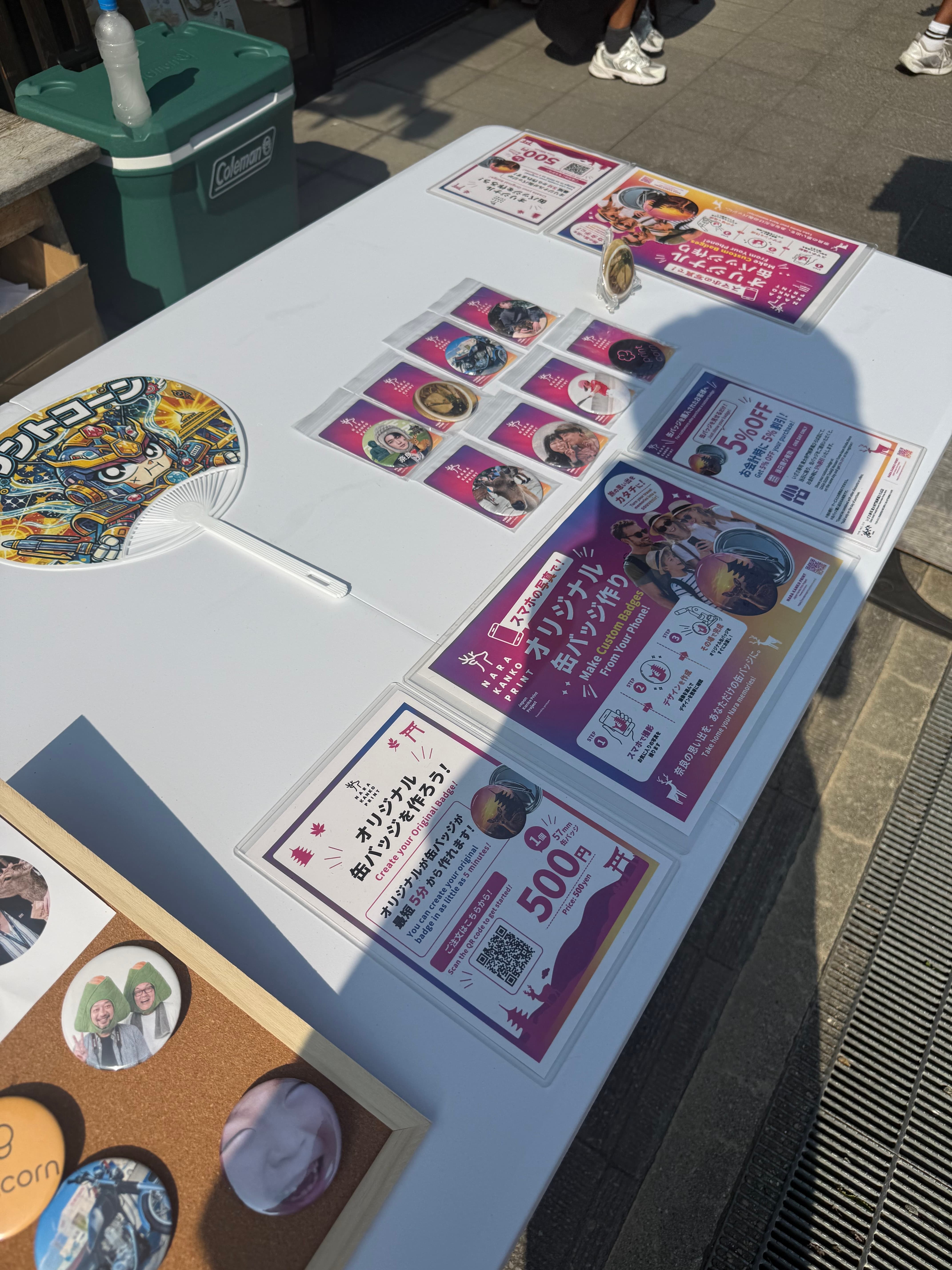 中谷本舗 ゐざさ寿司 夢風ひろば店での缶バッジ作成販売イベントの様子(3枚目)